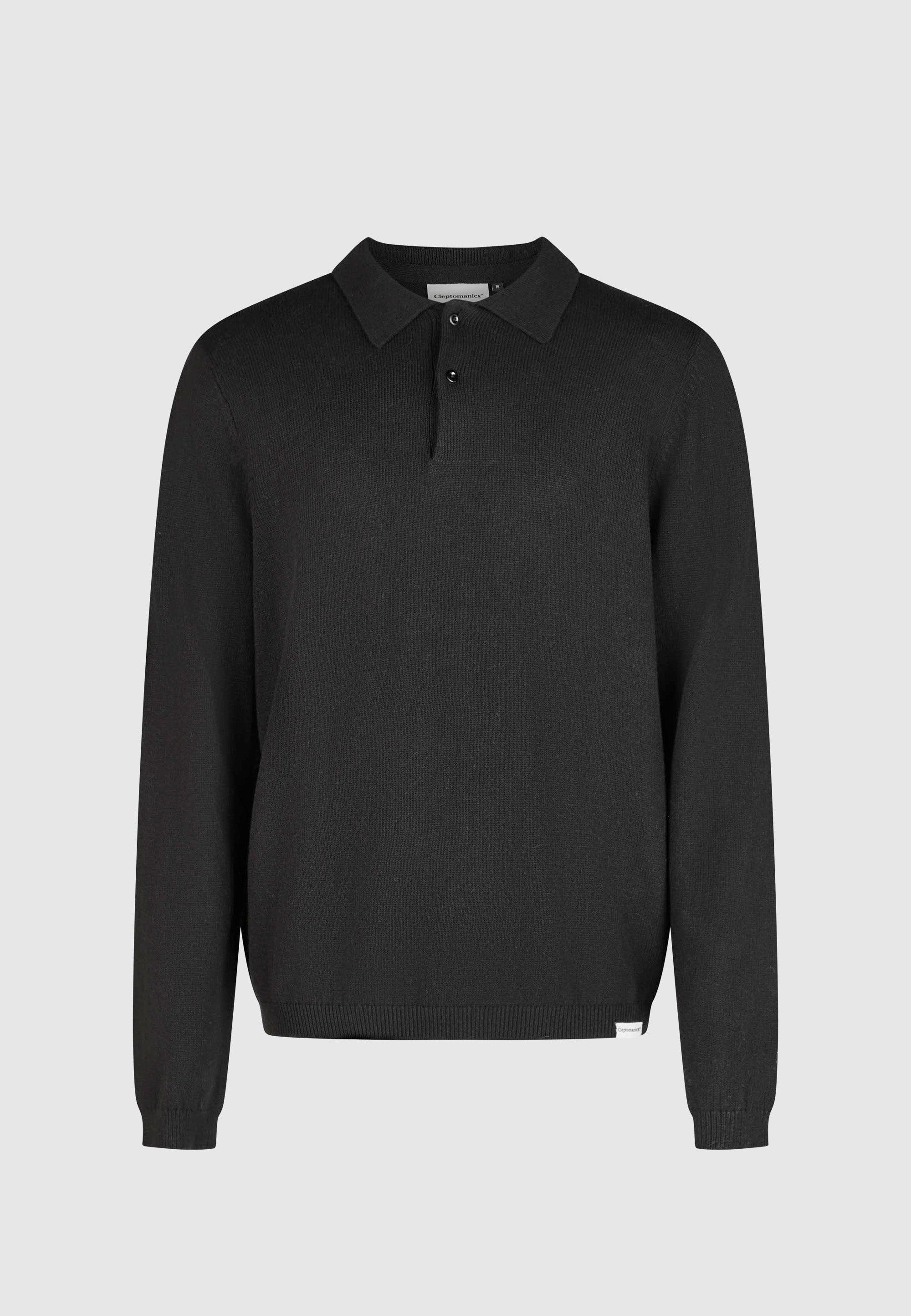 Cleptomanicx Men Anyway Crewneck Pullover Herren schwarz